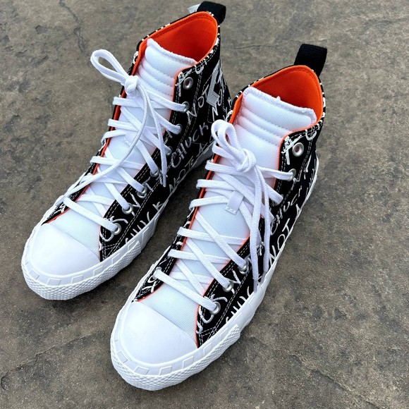 CONVERSE BLACK/WHITE MEN CANVAS NOT A CHUCK HIGH TOP BASKETBALL SNEAKERS NEW - Picture 6 of 14